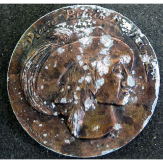 FRANCE : médaille de Pierre Blain d'Esnambuc 5 cm de diamètre