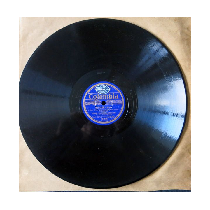 Disque - Cotillon (Ballet) 3°et 4° partie par le London Philharmonic Orchestra Editions Columbia