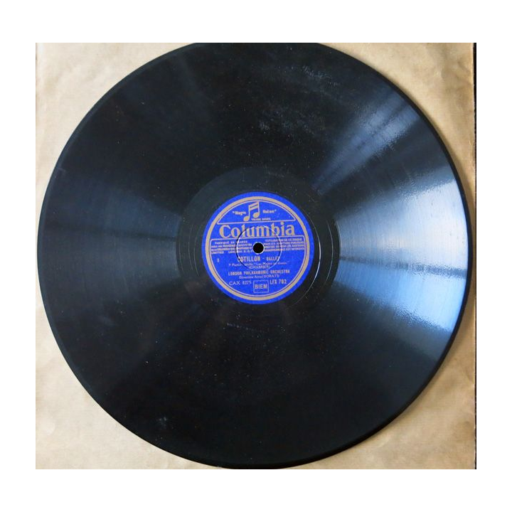 Disque - Cotillon (Ballet) 3°et 4° partie par le London Philharmonic Orchestra Editions Columbia