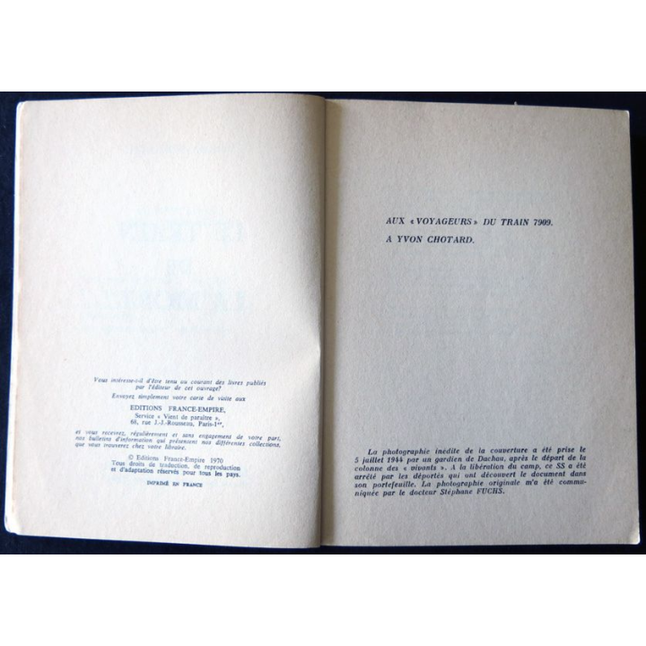 Le train de la mort de Christian Bernadac aux Editions France-Empire