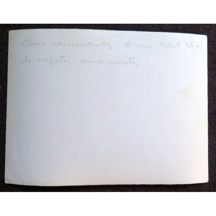 Photo argentique 12 x 9 cm sur la guerre Algérie : Aux commandes d'un Nord 2501