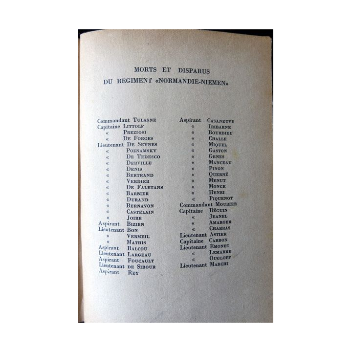 Un du Normandie-Niemen de Roger Sauvage aux Editions André Martel (1950)