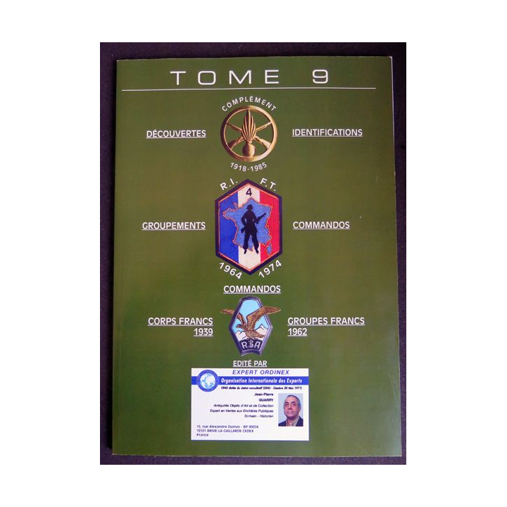 Insignes de l'Infanterie Tome 9 de Jean-Pierre Guarry