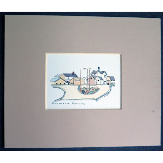 Peinture de la Miltonduff distillery 15 x 18 cm