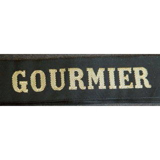 MARINE : bande de bachi de marin "GOURMIER" longueur 65 cm fils dorés