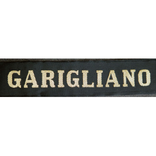 MARINE : bande de bachi de marin "GARIGLIANO" longueur 65 cm fils dorés