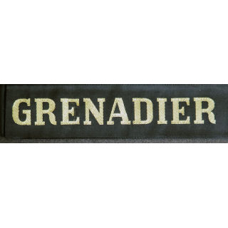 MARINE : bande de bachi de marin "GRENADIER" longueur 65 cm fils dorés
