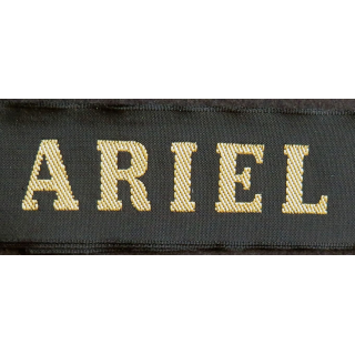 MARINE : bande de bachi de marin "ARIEL" longueur 65 cm fils dorés