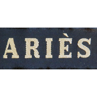 MARINE : bande de bachi de marin "ARIÈS" longueur 65 cm fils dorés