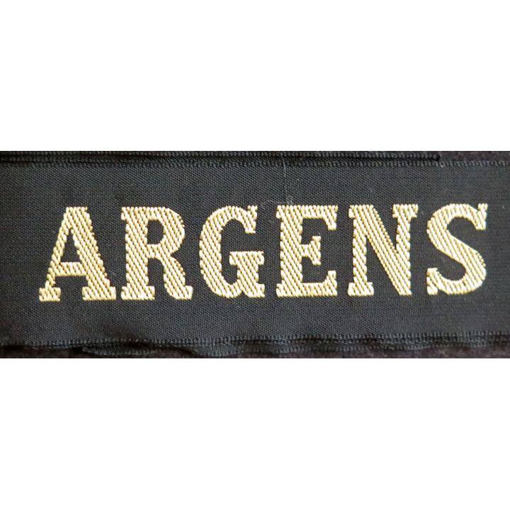 MARINE : bande de bachi de marin "ARGENS" longueur 65 cm fils dorés