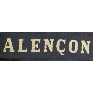 MARINE : bande de bachi de marin "ALENÇON" longueur 65 cm fils dorés
