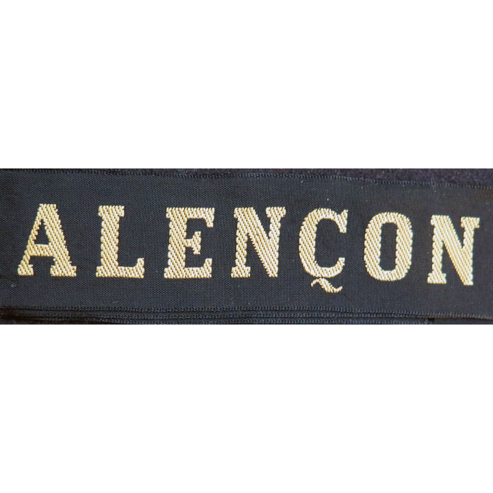 MARINE : bande de bachi de marin "ALENÇON" longueur 65 cm fils dorés