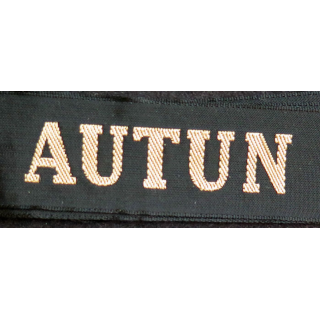 MARINE : bande de bachi de marin "AUTUN" longueur 65 cm fils dorés