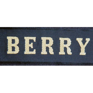 MARINE : bande de bachi de marin "BERRY" longueur 65 cm fils dorés