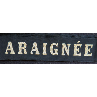 MARINE : bande de bachi de marin "ARAIGNÉE" longueur 65 cm fils dorés