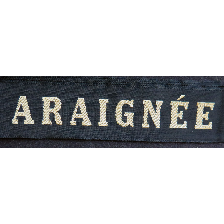 MARINE : bande de bachi de marin "ARAIGNÉE" longueur 65 cm fils dorés