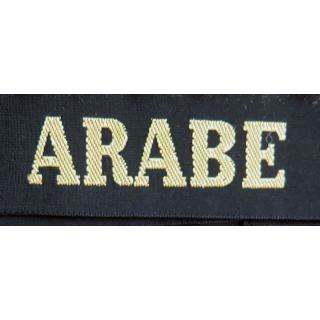 MARINE : bande de bachi de marin "ARABE" longueur 65 cm fils dorés