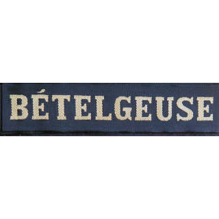 MARINE : bande de bachi de marin "BÉTELGEUSE" longueur 65 cm fils dorés