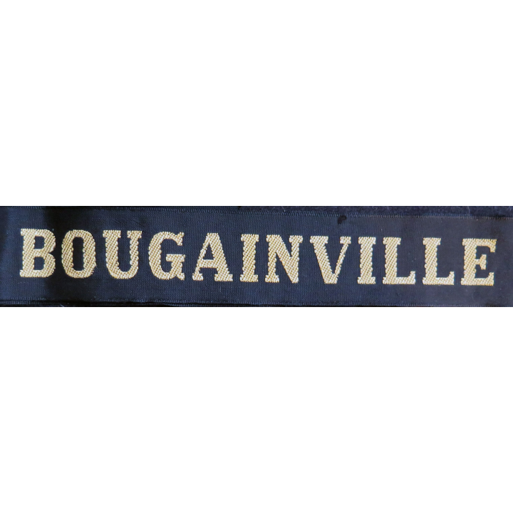 MARINE : bande de bachi de marin "BOUGAINVILLE" longueur 65 cm fils dorés