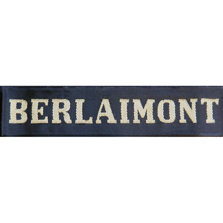 MARINE : bande de bachi de marin "BERLAIMONT" longueur 65 cm fils dorés