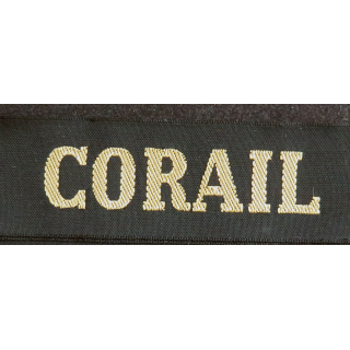 MARINE : bande de bachi de marin "CORAIL" longueur 65 cm fils dorés