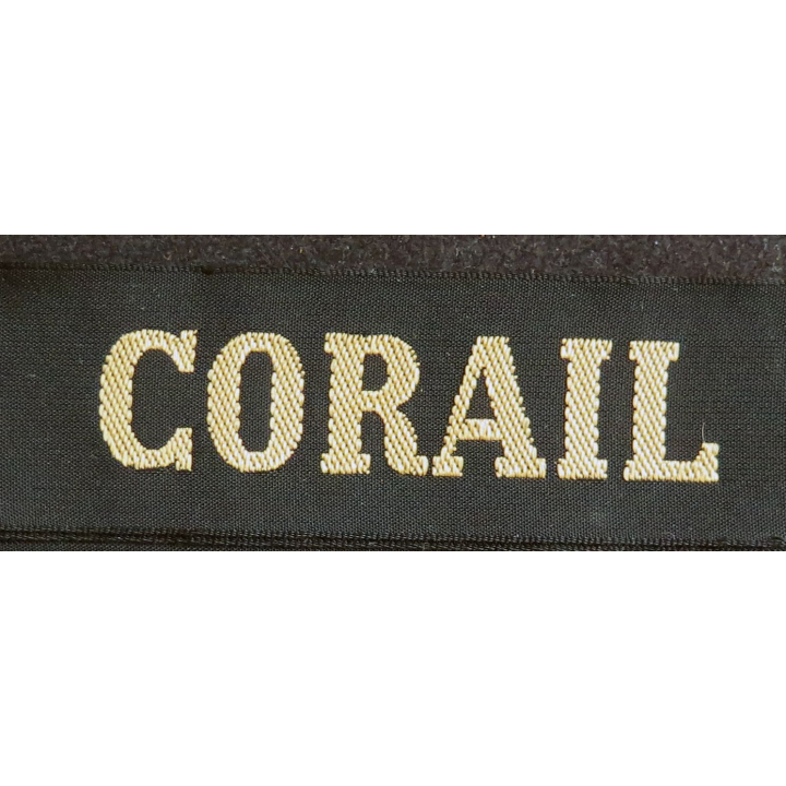 MARINE : bande de bachi de marin "CORAIL" longueur 65 cm fils dorés