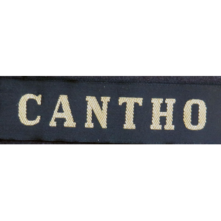 MARINE : bande de bachi de marin "CANTHO" longueur 65 cm fils dorés