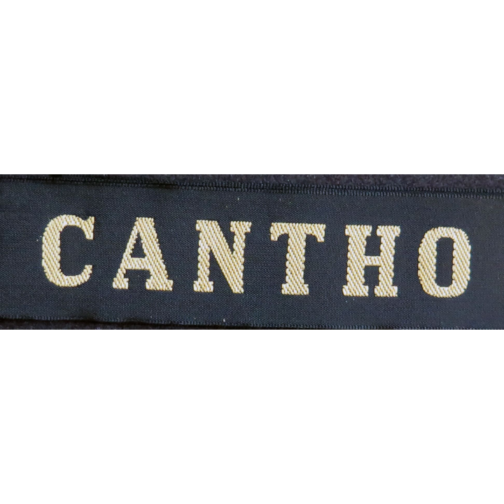 MARINE : bande de bachi de marin "CANTHO" longueur 65 cm fils dorés