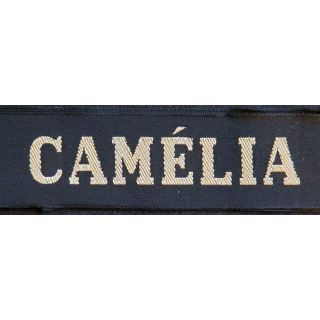 MARINE : bande de bachi de marin "CAMÉLIA" longueur 65 cm fils dorés