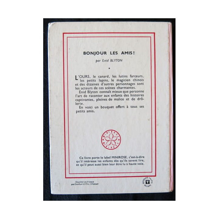 Bonjour les amis de Enid Blyton aux éditions Hachette Bibliothèque Rose