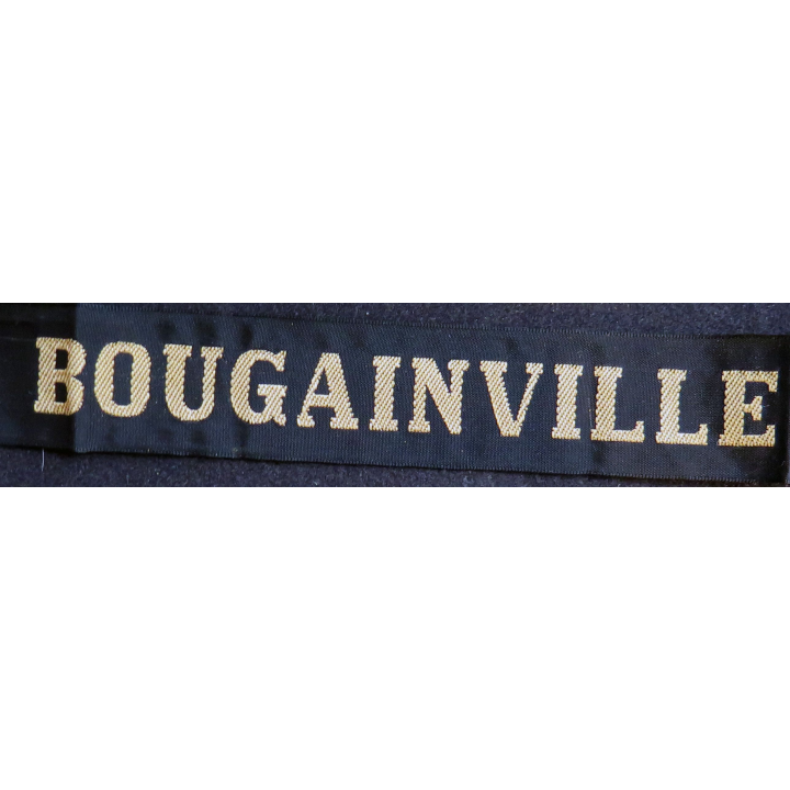 MARINE : bande de bachi de marin "BOUGAINVILLE" longueur 65 cm fils dorés