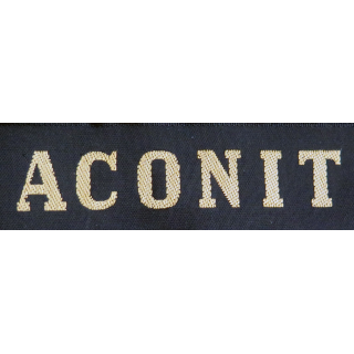 MARINE : bande de bachi de marin "ACONIT" longueur 65 cm fils dorés