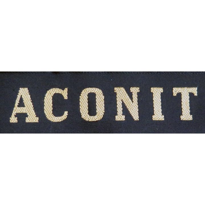 MARINE : bande de bachi de marin "ACONIT" longueur 65 cm fils dorés