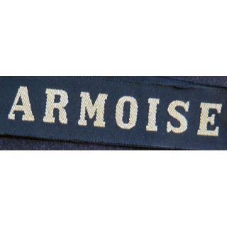 MARINE : bande de bachi de marin "ARMOISE" longueur 65 cm fils dorés