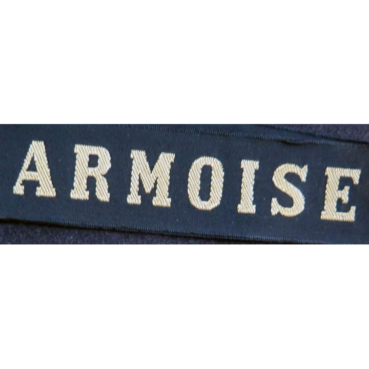 MARINE : bande de bachi de marin "ARMOISE" longueur 65 cm fils dorés