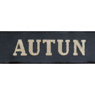 MARINE : bande de bachi de marin "AUTUN" longueur 65 cm fils dorés