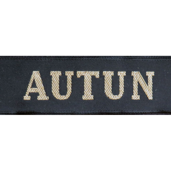MARINE : bande de bachi de marin "AUTUN" longueur 65 cm fils dorés