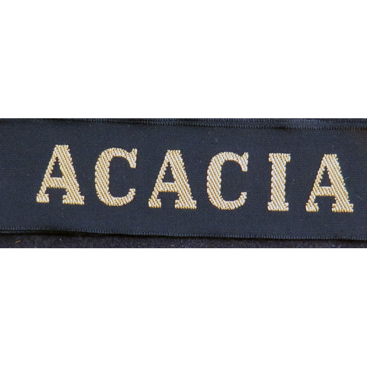 MARINE : bande de bachi de marin "ACACIA" longueur 65 cm fils dorés