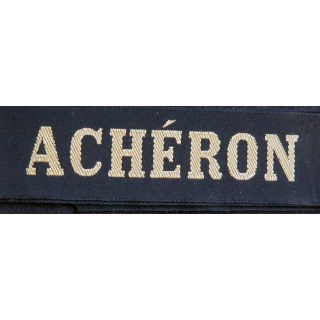 MARINE : bande de bachi de marin "ACHÉRON" longueur 65 cm fils dorés