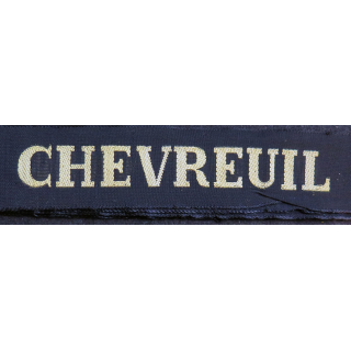 MARINE : bande de bachi de marin "CHEVREUIL" longueur 65 cm fils dorés