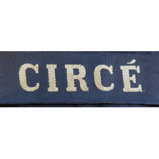 MARINE : bande de bachi de marin "CIRCÉ" longueur 65 cm fils dorés