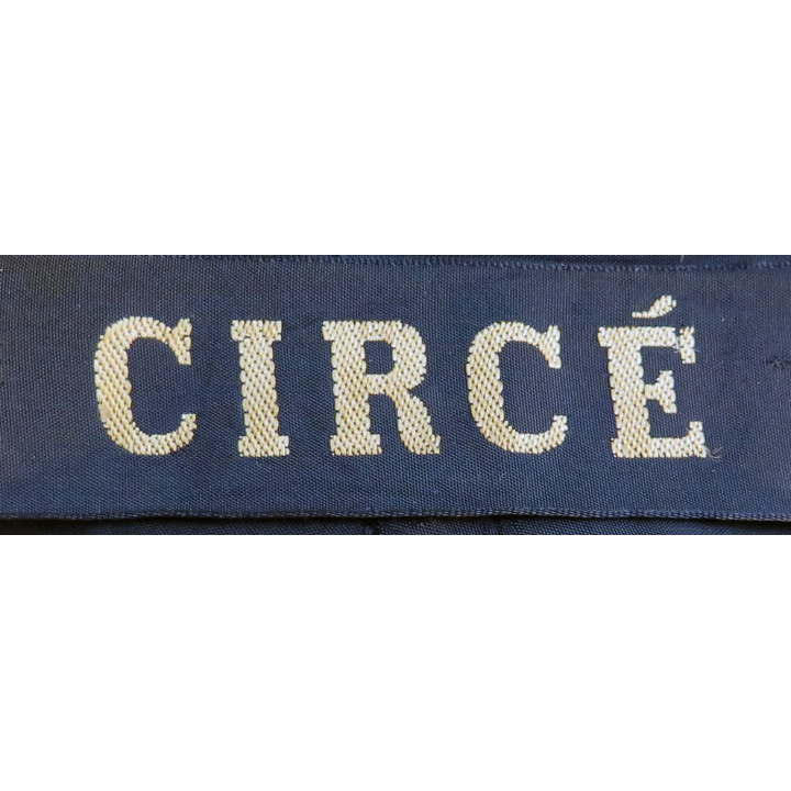 MARINE : bande de bachi de marin "CIRCÉ" longueur 65 cm fils dorés