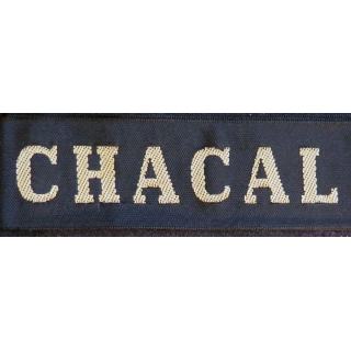 MARINE : bande de bachi de marin "CHACAL" longueur 65 cm fils dorés
