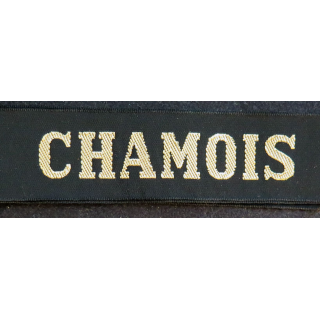MARINE : bande de bachi de marin "CHAMOIS" longueur 65 cm fils dorés