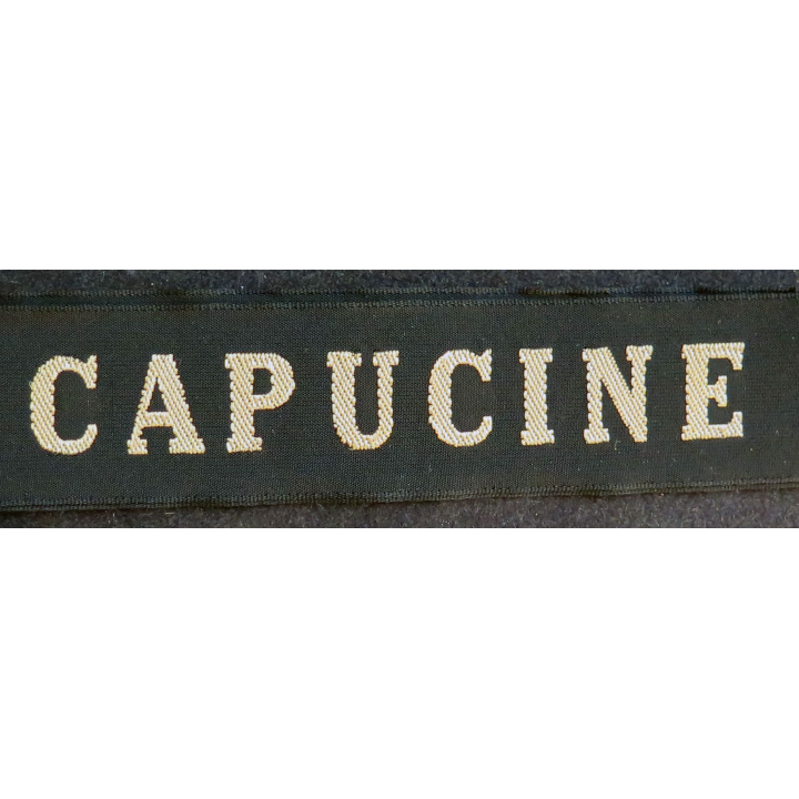 MARINE : bande de bachi de marin "CAPUCINE" longueur 65 cm fils dorés