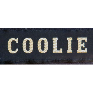 MARINE : bande de bachi de marin "COOLIE" longueur 65 cm fils dorés