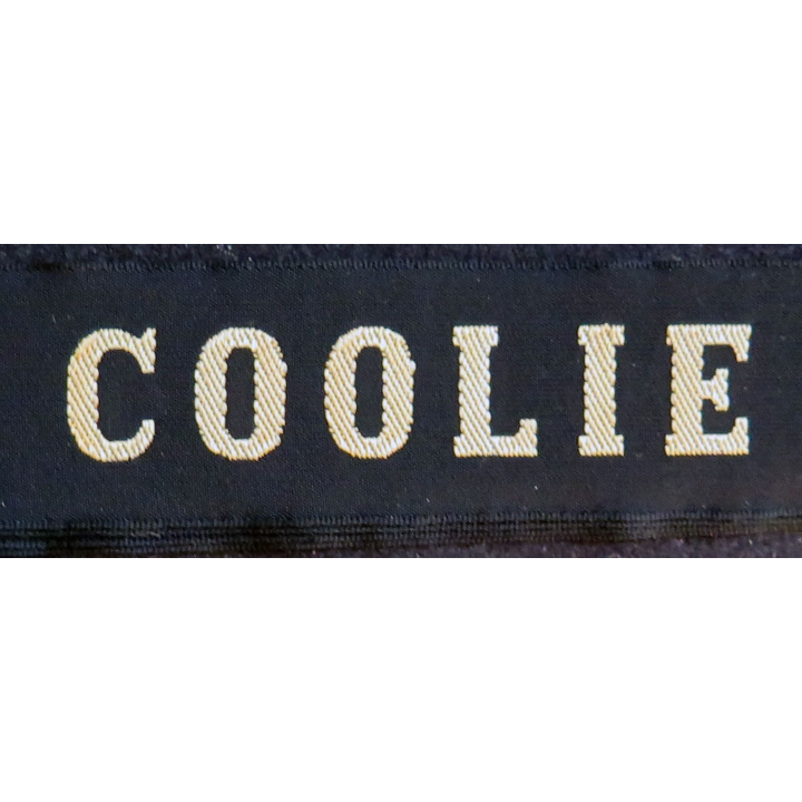 MARINE : bande de bachi de marin "COOLIE" longueur 65 cm fils dorés