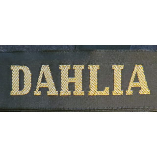 MARINE : bande de bachi de marin "DAHLIA" longueur 65 cm fils dorés