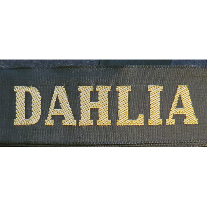 MARINE : bande de bachi de marin "DAHLIA" longueur 65 cm fils dorés