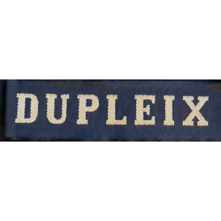 MARINE : bande de bachi de marin "DUPLEIX" longueur 65 cm fils dorés
